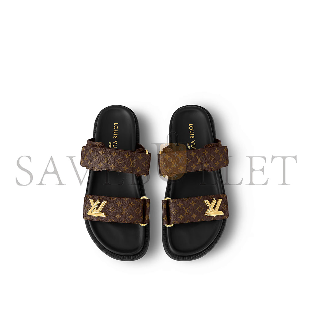 LOUIS VUITTON LV SUNSET FLAT COMFORT MULE 1AD1HE LOUIS VUITTON LV SUNSET FLAT COMFORT MULE 1AD1HE